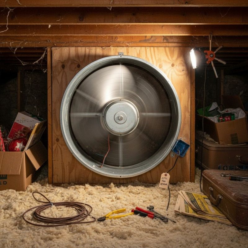 Attic Fan Shutter Replacement