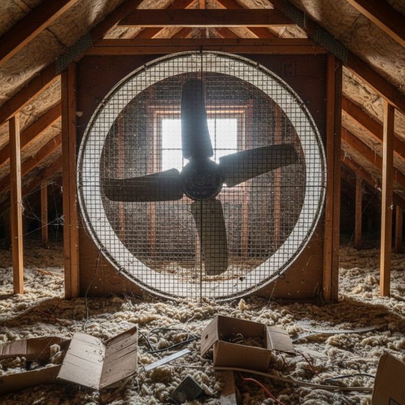 Attic Fan Shutter Replacement